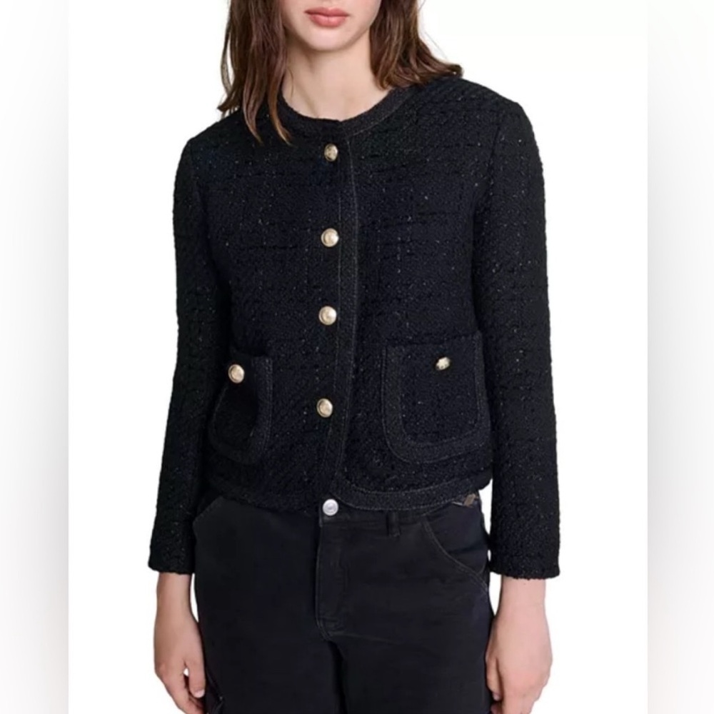 Vibleed Tweed Cropped Jacket